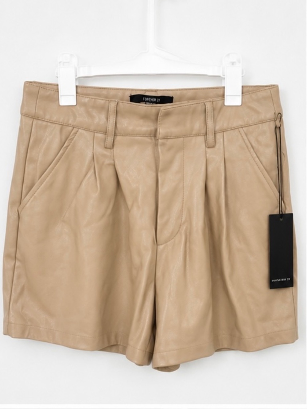 NWT Forever 21 Faux Leather High Rise Shorts